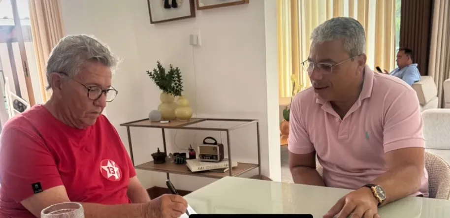 Ângelo e Caetano se reuniram para traçar metas, visando a vitória de Lula no segundo turno