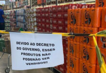 Proibida a venda de bebidas