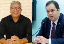 Ângelo Santana desejou “bom trabalho” a Elmar Nascimento, novo líder do União Brasil na Câmara dos Deputados
