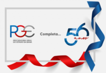 Ângelo Santana parabeniza a PGE-BA pelos 56 anos de fundação