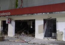 Três agências bancárias são explodidas em Muritiba
