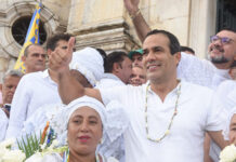 Bruno Reis nas homenagens à Iemanjá