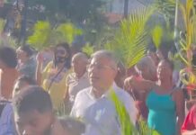 Ângelo Santana participa de Procissão de Ramos