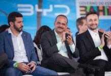 Prefeito Elinaldo participa de anúncio da implantação da BYD em Camaçari