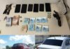 Arma de fogo e carros roubados são apreendidos pela PM em São Sebastião do Passé