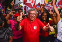 Camaçari: Caetano faz “Caminhada da Mudança” com apoiadores no bairro da Lama Preta