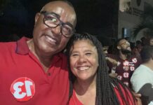 Vereadora Marta Rodrigues juntou-se a diretores do Sindticcc durante votação em Camaçari