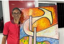 Artista plástico Jocimar Santos expõe na Casa da Cultura