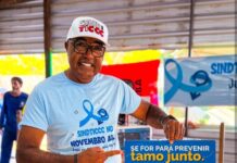 Sindticcc promove ação de prevenção ao câncer de prostata