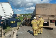 Acidente grave na BR-324 deixa uma pessoa morta e seis feridas